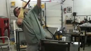 Glass blowing video. Contemporary art glass vases by  Tom Michael, Odyssey Art Glass