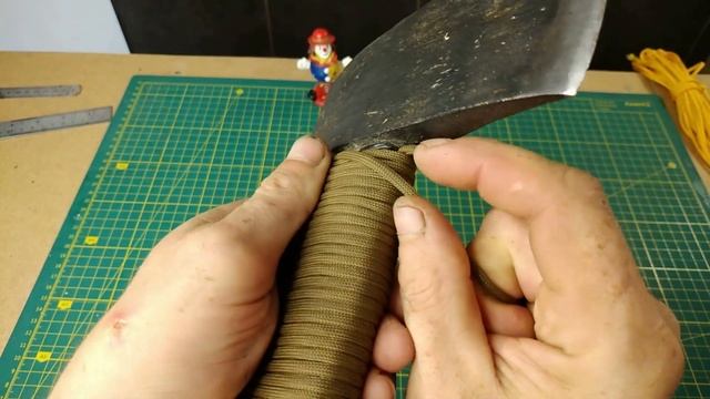 Protective Winding Paracord.  Защитная намотка паракорда на топорище и рукоять ножа.  Serhulya TV