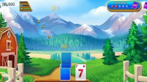 Solitaire Grand Harvest card game. Growing crops on the farm, playing solitaire