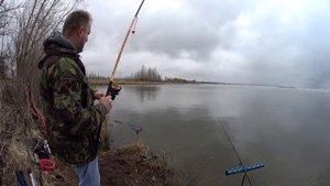 Рыбалка на теплом канале в Курчатове