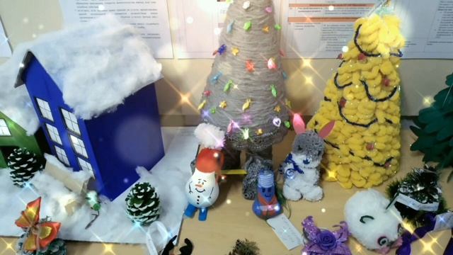 Выставка зимних поделок смотреть онлайн