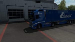 ETS2 Скин реальной ТК LORRY для Volvo FH16 2012 и своего прицепа v.1.34-1.35