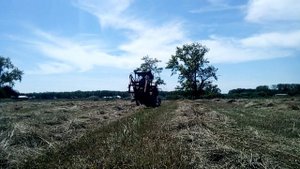 КМЗ 012 пресует сено,сенокос 2020
