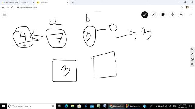 Codeforces "581A - Vasya the Hipster" solution( Bangla ) | Cpp language