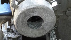 Мега кольцо отлитое из алюминия. Токарная обработка и фрезеровка.
