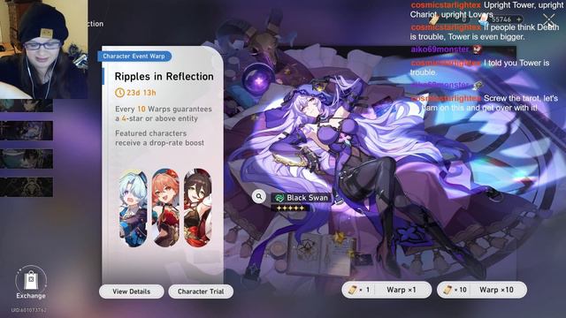 USING TAROT CARDS FOR BLACK SWAN - Honkai Star Rail 2.0 - Black Swan Summons - смотреть онлайн