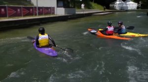 Women's Kayak Cross Final / 2023 ICF Canoe-Kayak Slalom World Cup Augsburg Germany