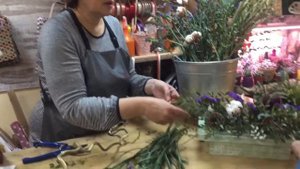 Интерьерная композиция из сухоцветов/мастер-класс по флористике  для взрослых