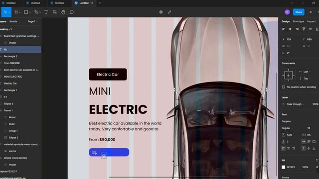 UI Design Tutorial for Beginners - Design a Car Shop  Website