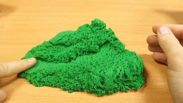 Кинетический песок Мерцающий изумруд. Kinetic Sand.