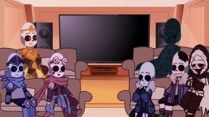 Sans aus react to Y/N as blue diamond (cringe warning!!)