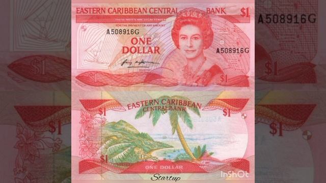 Банкноты мира.  Banknotes Of The World. Банкноты Восточных Кариб. Eastern Caribbean. Startup-157