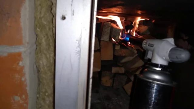 Можно ли разжечь печь газовой горелкой? смотреть онлайн
