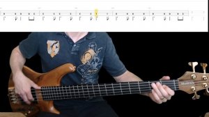 Dire Straits - Sultans Of Swing Bass Cover with Playalong Tabs in Video