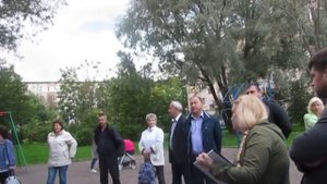 г.Никольское, Тосненский район. Втреча жителей Школьной улицы с Шикаловым С.А.