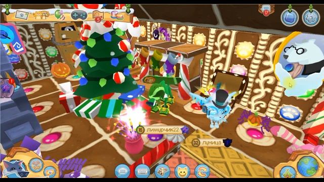 Обзор логова "Пряничный домик" от джамера ”Луница” в игре "Animal Jam (Энимал Джем)" смотреть онлайн