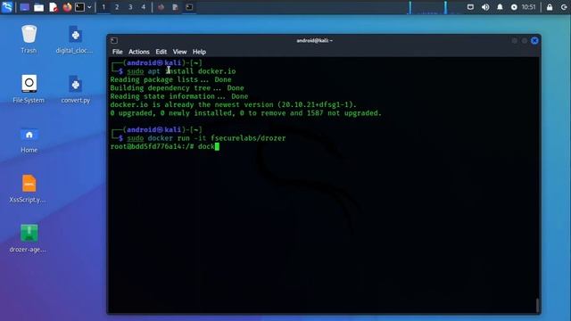 Drozer set up on kali linux use docker #android #pentesting смотреть онлайн
