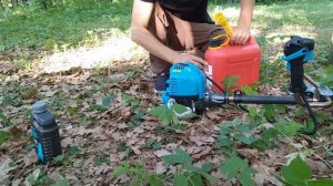 Как собрать бензиновый триммер KROFF 4T3900 (собираем бензокосу)