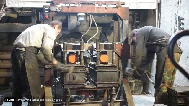 Формовка арболитовых блоков в «ЭкоДревПродукт»
