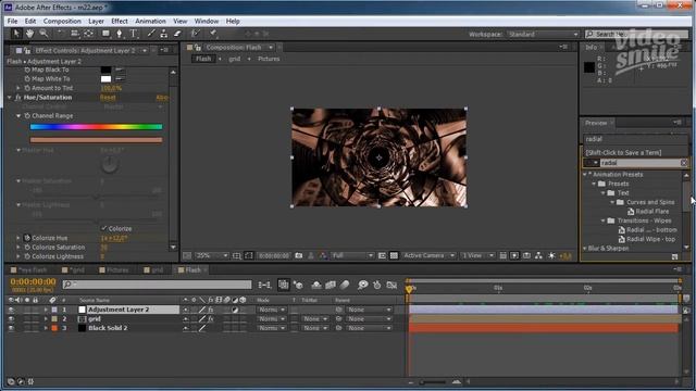 Вспышка воспоминаний в After Effects HD,Adobe after effects секреты, after effects для начинающих