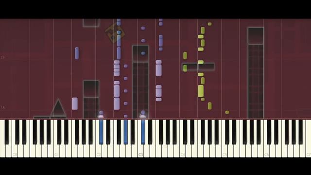 Waterflame - Jumper (Geometry Dash lvl 7) | Piano Tutorial смотреть онлайн