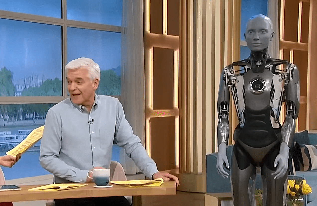 Самый совершенный робот в мире Ameca ( Амека ) | Передача: Сегодня утром - Познакомьтесь с Америкой