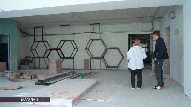 В магаданской школе №14 обновляют дизайн помещений смотреть онлайн