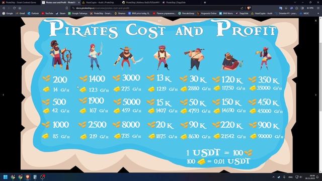 PirateShip заработок 2%-2.4% в день | Игра на смартконтракте