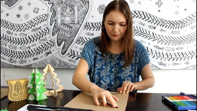 Увтыр пу - Древо рода. Мастер-класс - картина из пластилиновых жгутиков смотреть онлайн