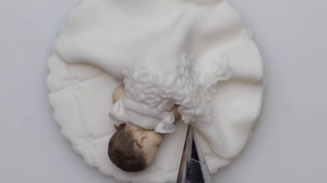 Sleeping Baby Cake Topper How To Make Tutorial Easy смотреть онлайн
