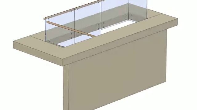 Стеклянное ограждение пристенной лестницы