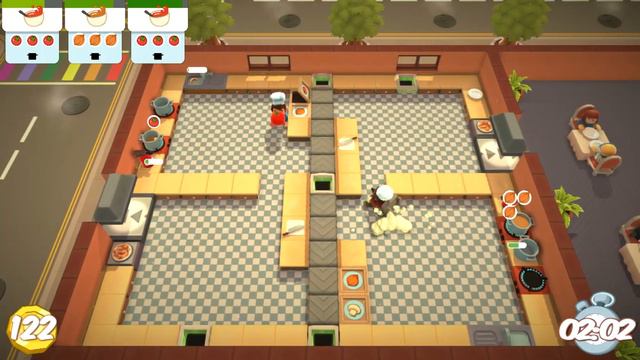Overcooked Level 6-2 2 Player Co-op 3 Stars смотреть онлайн