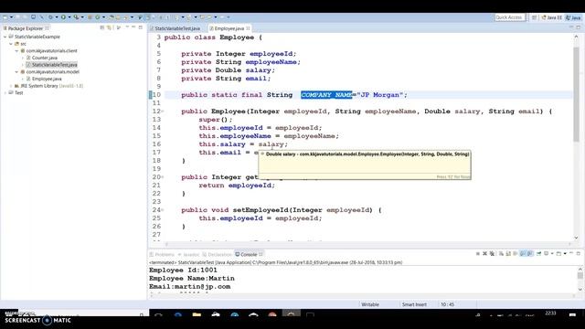Use of static variable in java|how static variable is differ from instance variable in java смотреть онлайн