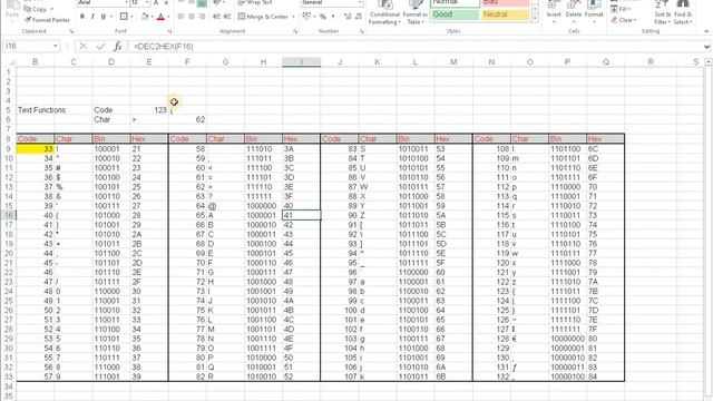 Convert Code to Character | How do I see what a Characters code is