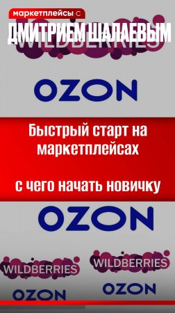 Старт продаж на Озон, Вайлдберриз, Яндекс-маркете и др маркетплейсах. Курсы Дмитрия Шалаева Шевченко