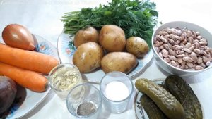 ვინეგრეტი Винегрет / Винегрет с фасолью / Простой и вкусный рецепт
