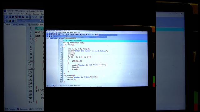 Program to check prime number.  #cpp #clanguage
