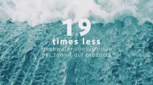 В 19 раз меньше потребления пресной воды на тонну нашей продукции. Атлантис-Пак