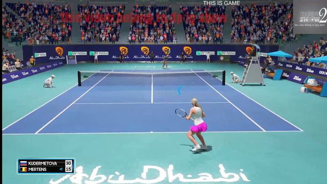 Veronika Kudermetova VS Elise Mertens 🏆 ⚽ AbhuDhabi Open (8/02/2023) 🎮 gameplay on AO смотреть онлайн