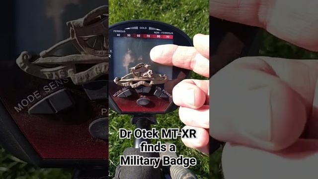 Dr Otek MT-XR Military Badge #drotek #metaldetecting #history #realmetaldetecting #findinghistory