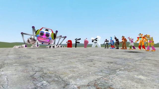 Alphabet Lore vs Poppy Playtime vs Security Breach NEXTBOTS IN GARRY'S MOD смотреть онлайн