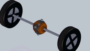 Вращение колес в разные стороны при неподвижном водиле