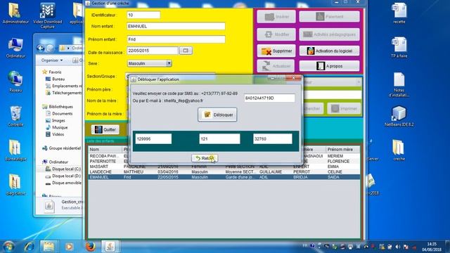 Application JAVA Netbeans Complète - Gestion d'une crèche смотреть онлайн