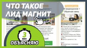 Что такое ЛИД МАГНИТ ??  Объясню на своем примере