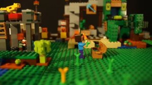 Лего Майнкрафт 2021 Пчёлы, Торговец и LEGO НУБик Minecraft - Анимация