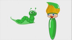 Учим цвета с малышом׃ мультик Кисточка Петти   ЗЕЛЕНЫЙ цвет