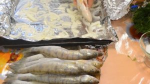 Судак запеченный в духовке целиком.