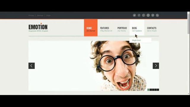 Responsive HTML5/CSS3 Template Good For Company Portofolio Site