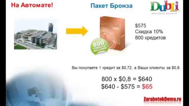$$$ 4.DubLi- Выгоды для Партнера $$$