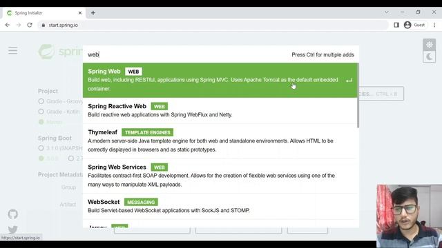 Creating our first spring boot project | 3 ways | Using Spring Initializer